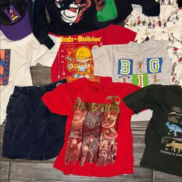 30 pc vintage kids Warner Bros. Black Looney Tunes Kids Disney jersey lot - Picture 8 of 16